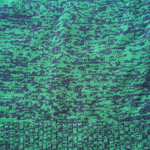 ⭐️ EUC Derek Heart Dark Green Blue Heather Sweater with Button Details Size M S - Picture 3 of 6